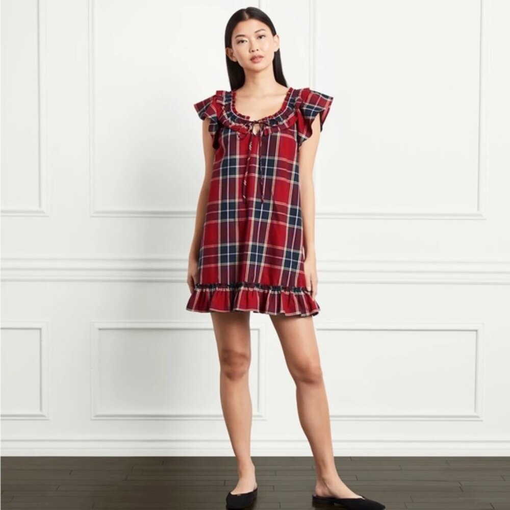Hill House Cordelia Dress Red Tartan